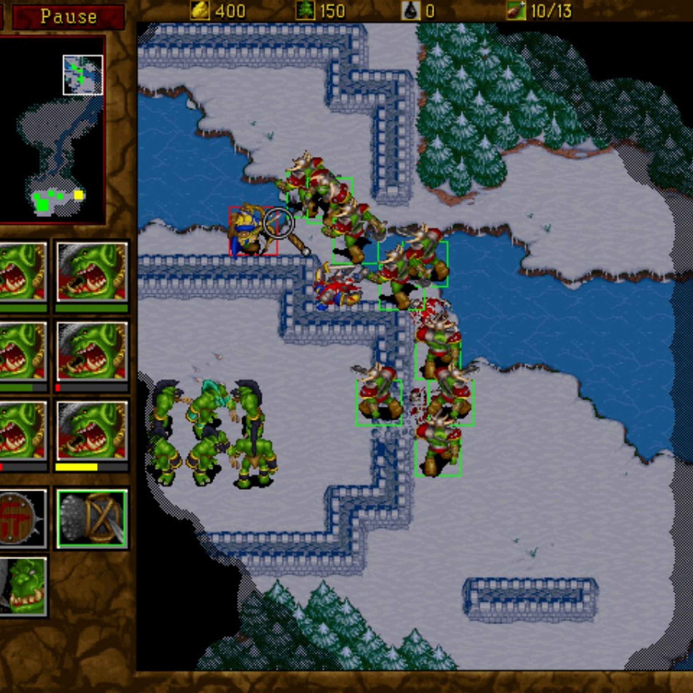 A screenshot from the Warcraft I &amp; II Bundle on GOG.