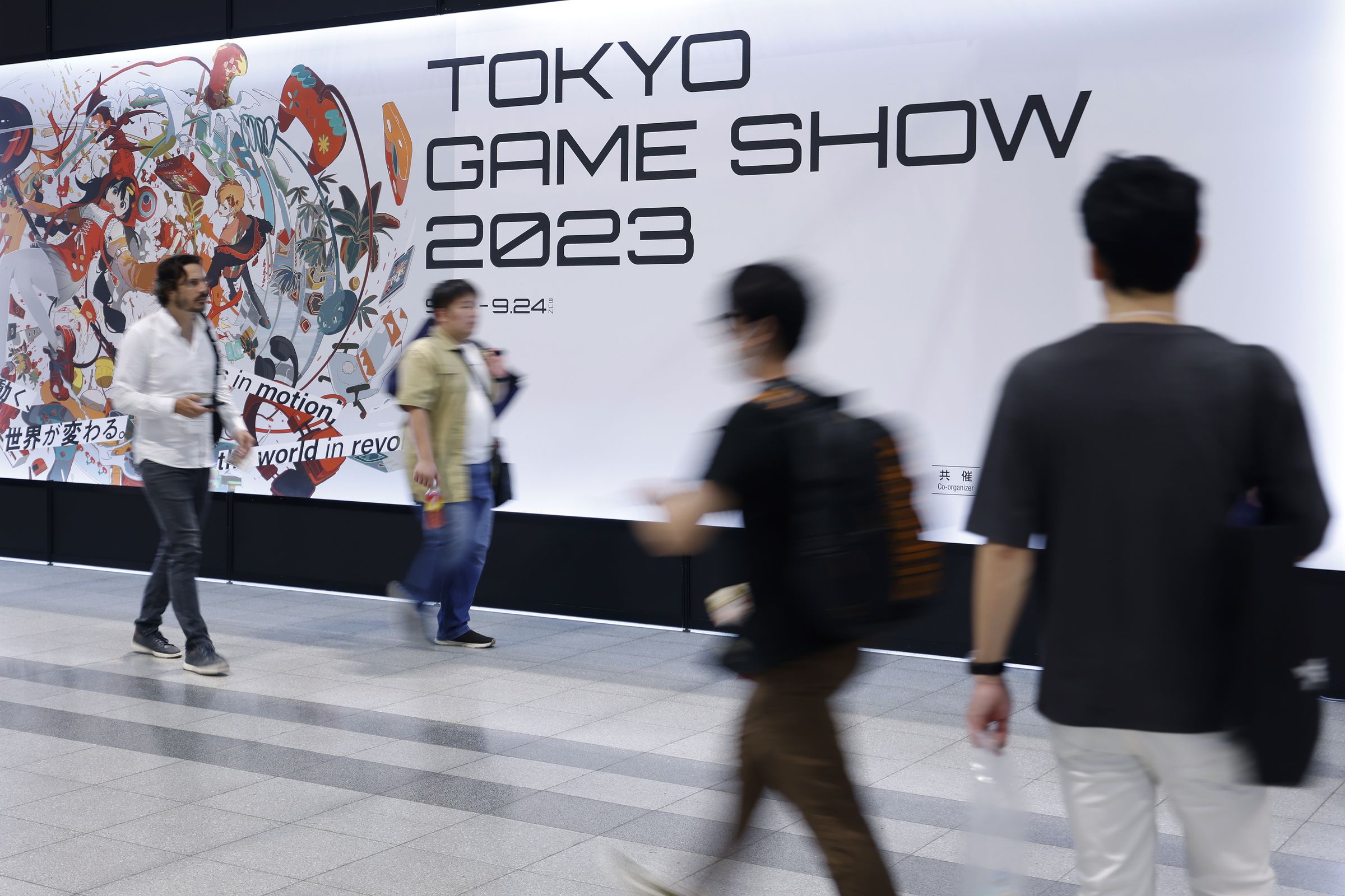 A photo of a sign at the 2023 edition of Tokyo Game Show.