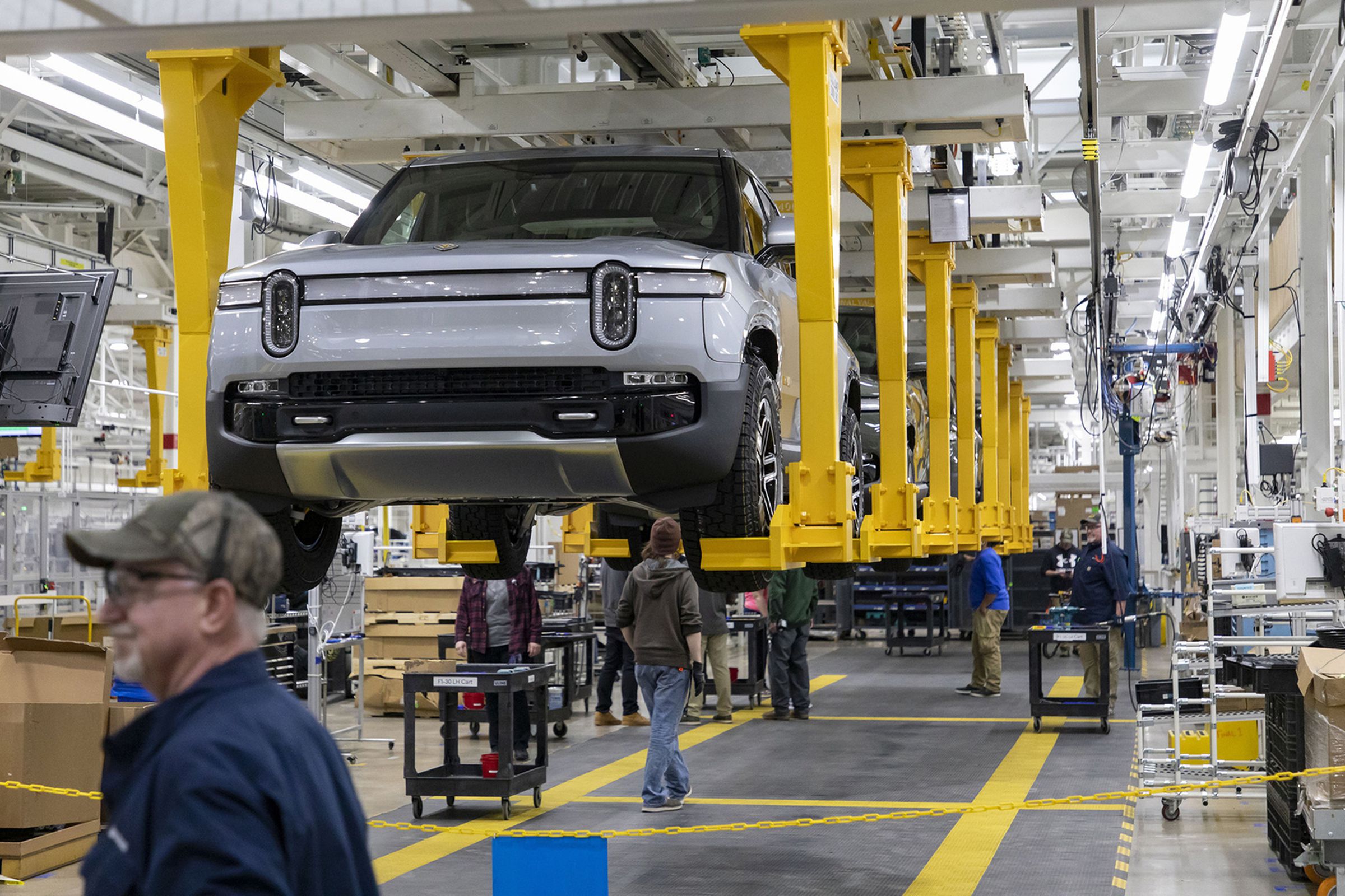 Rivian factory in Normal, Illinois