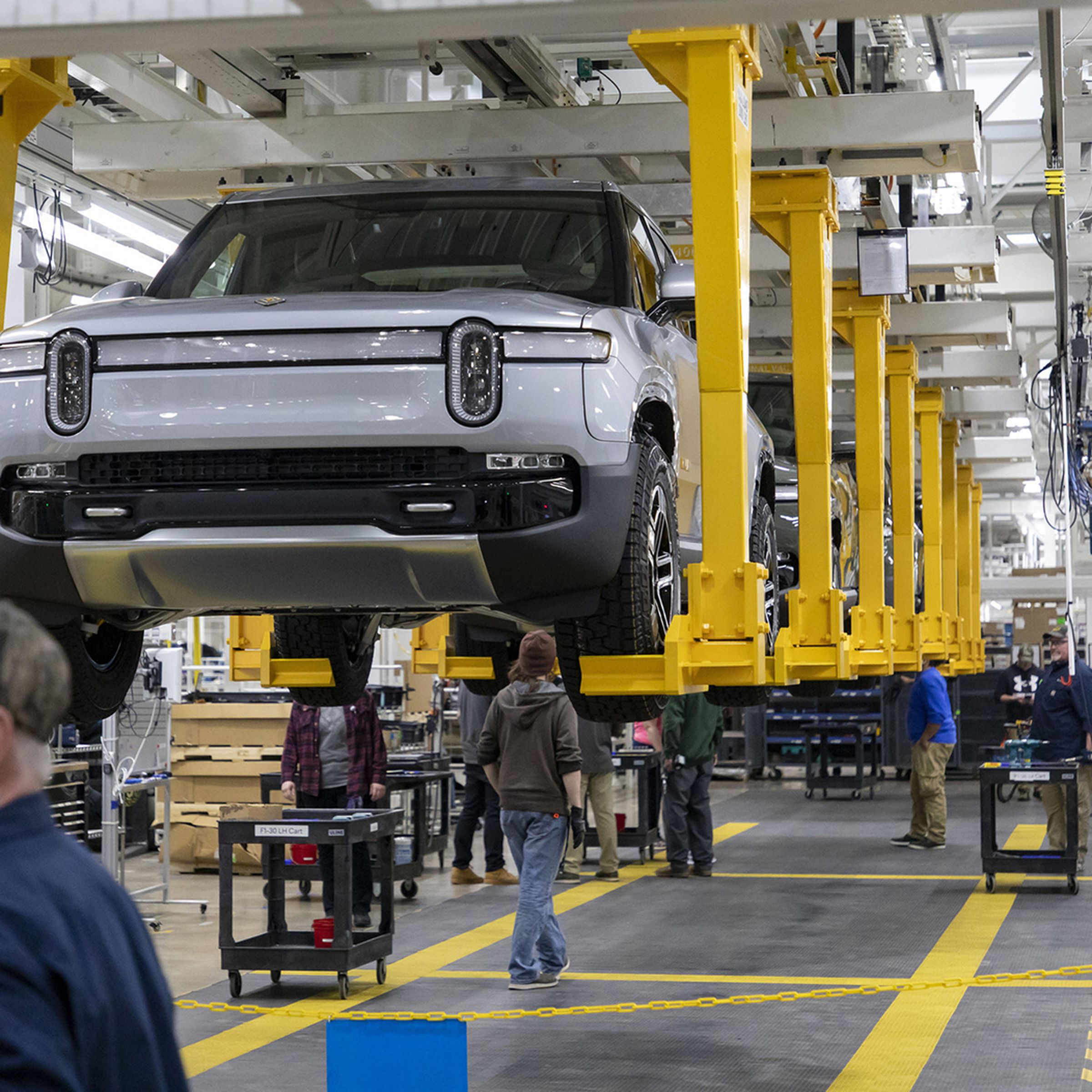 Rivian factory in Normal, Illinois