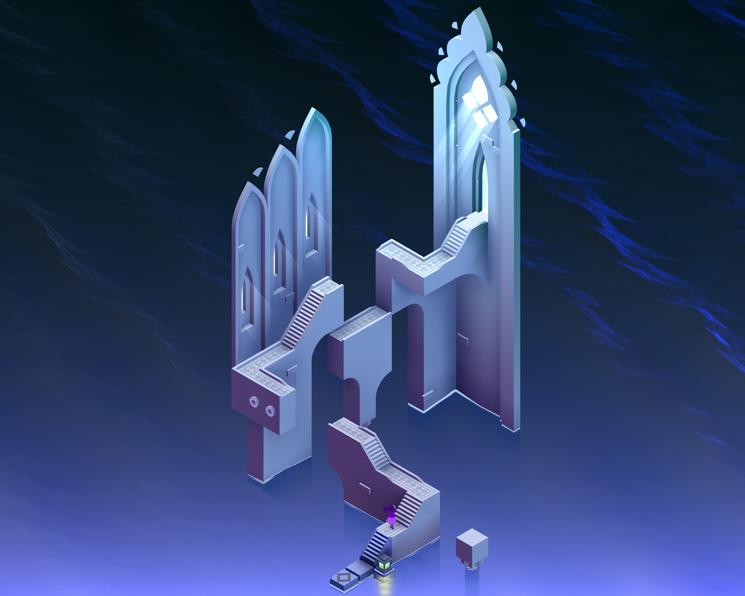 A screenshot from the video game Monument Valley 3.