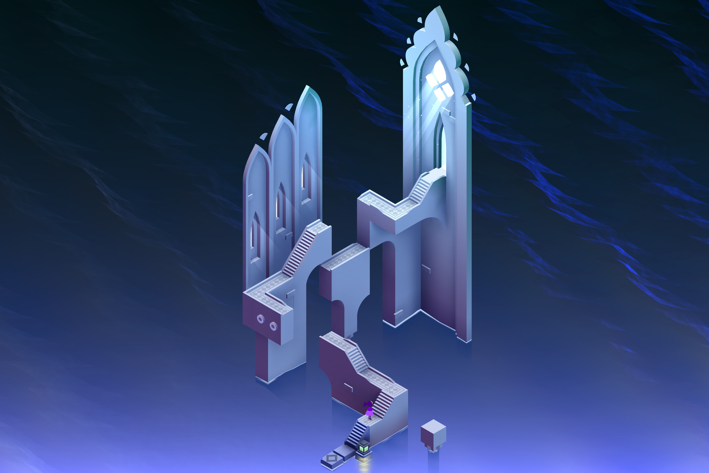 A screenshot from the video game Monument Valley 3.