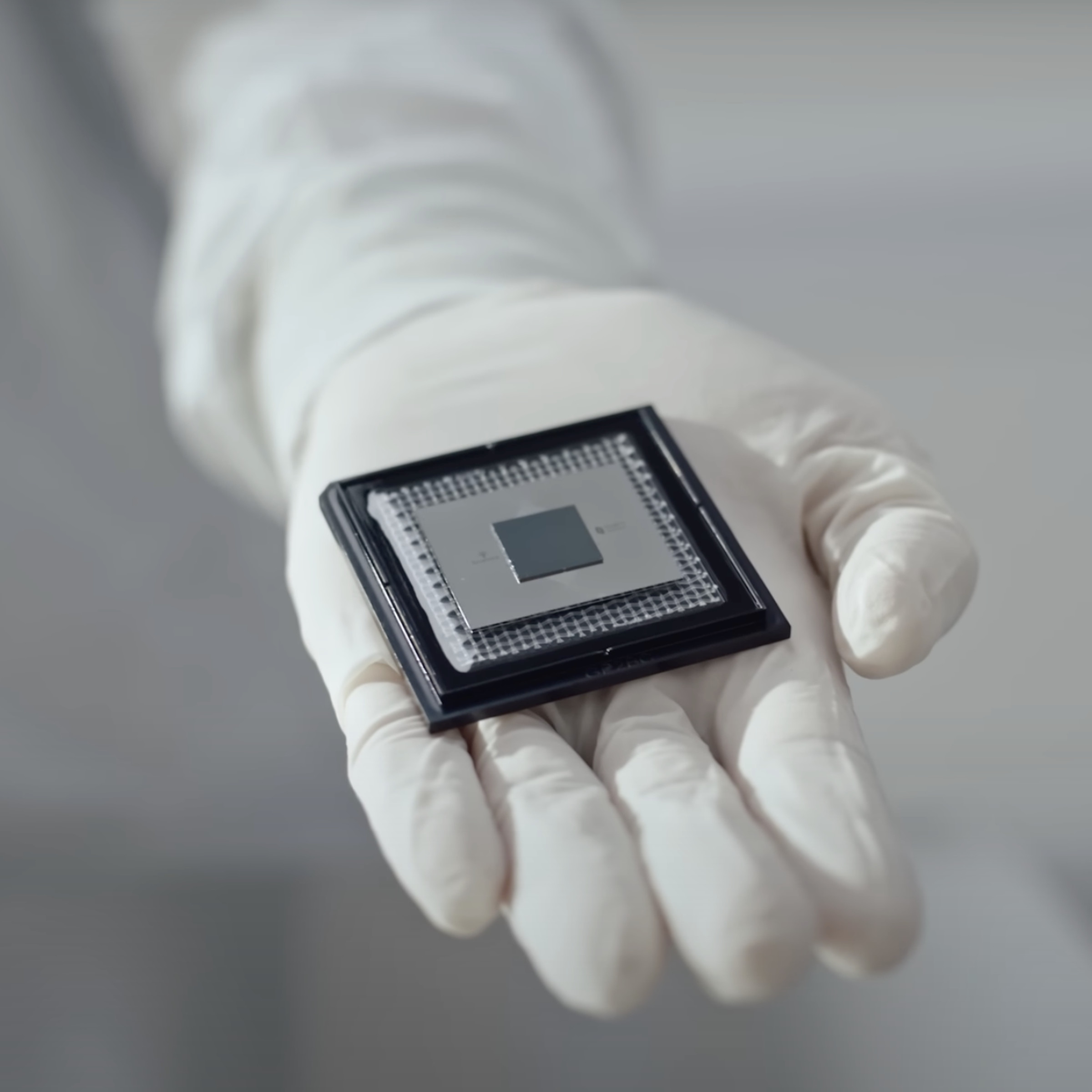 An image showing Google’s quantum computing chip