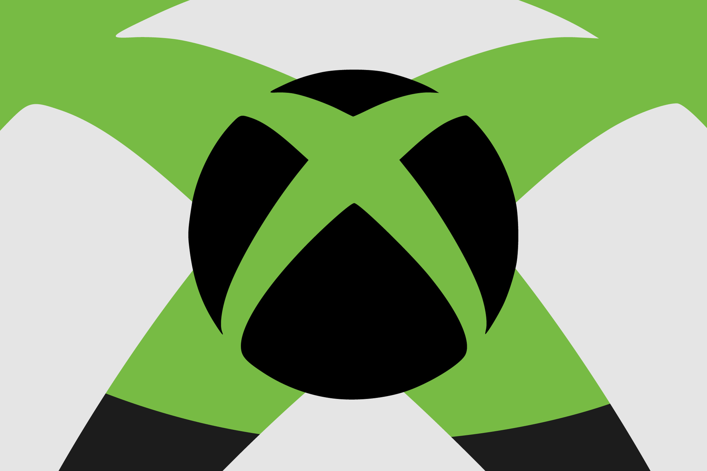 Vector collage of the Xbox logo.