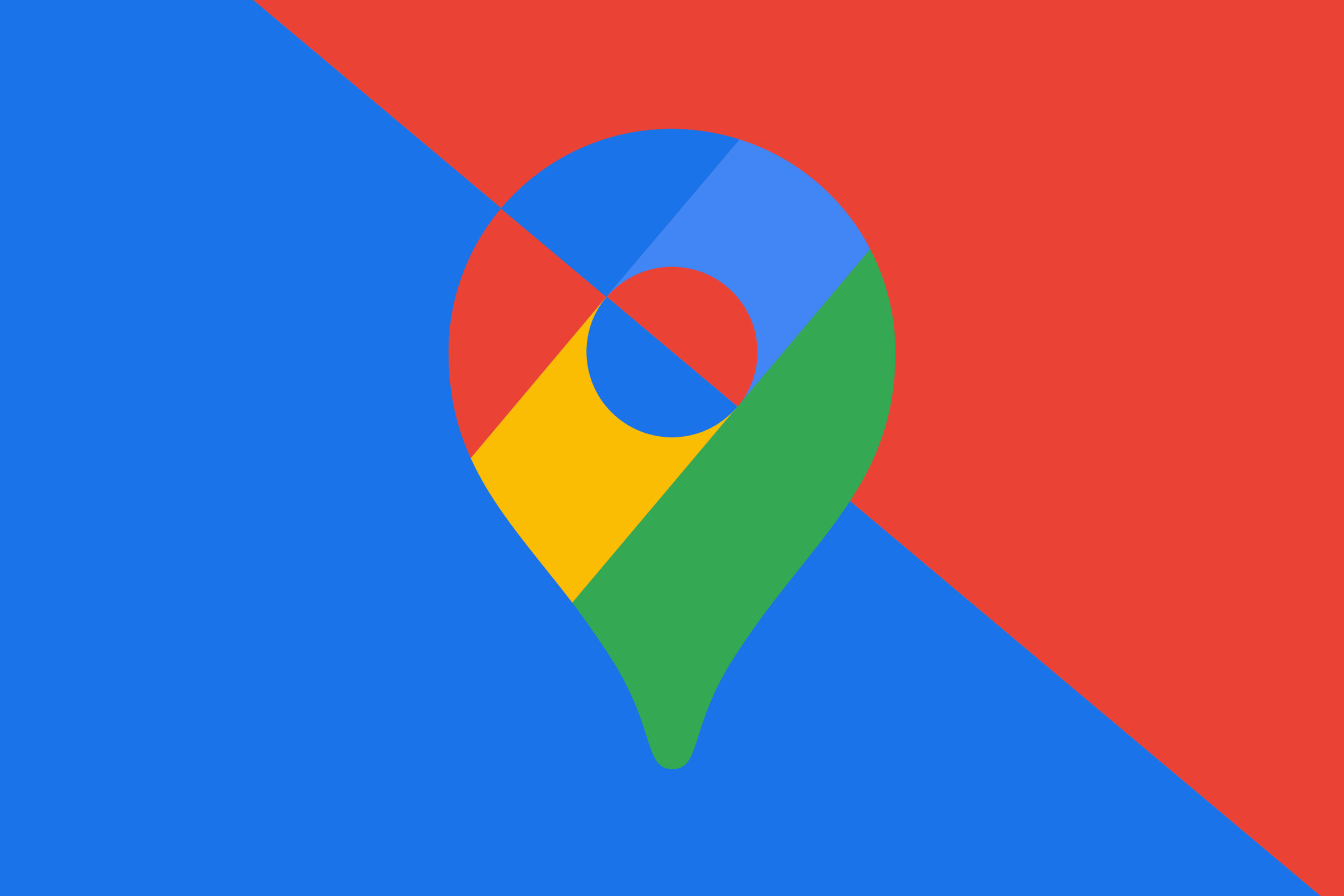 Vector illustration of the Google Maps logo.