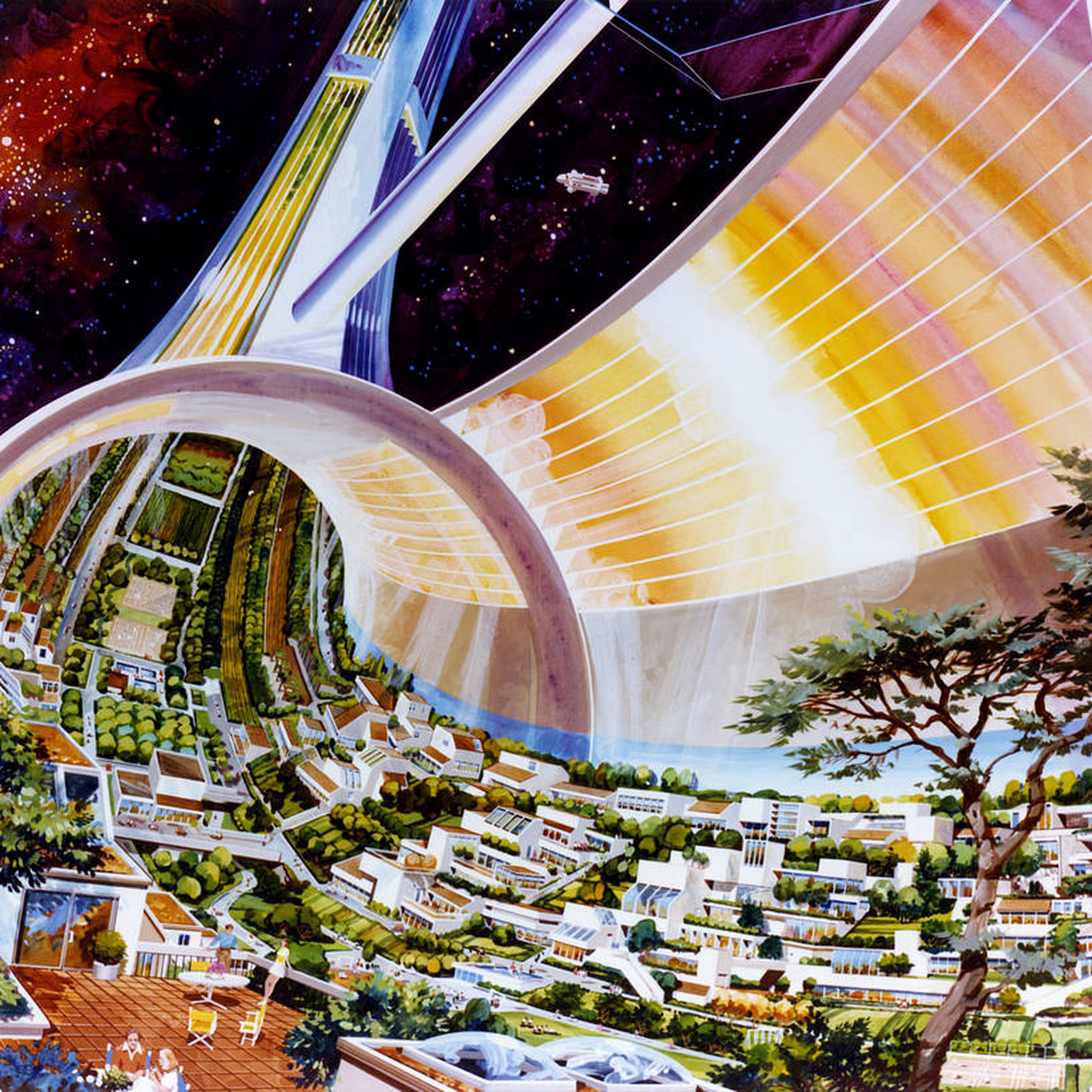 A&nbsp;fictional toroidal space colony